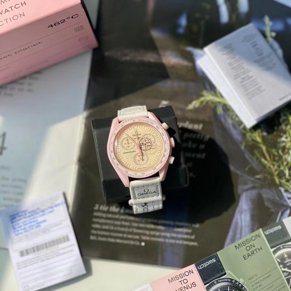 Omega. Venus mission (pink)